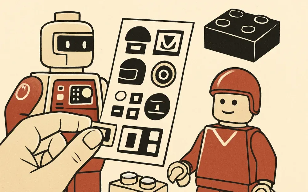 Naklejki i mikrodetale: jak działają oznaczenia w świecie klocków LEGO